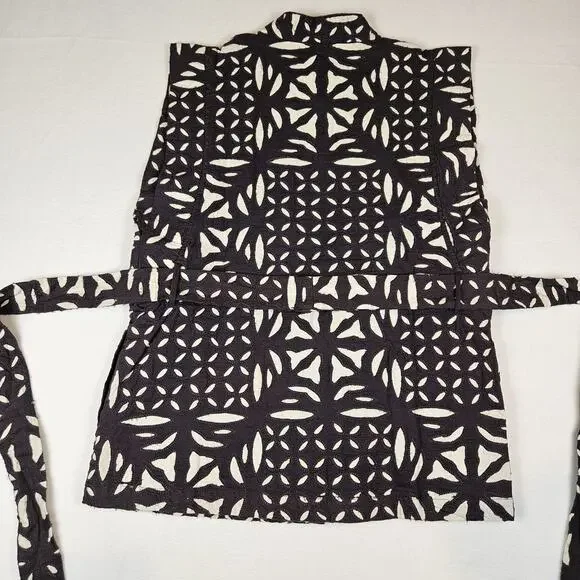 MANGO Embroidered Gilet Vest Womens S Lagenlook Handmade Layer Scandi Girl NEW - Picture 11 of 16